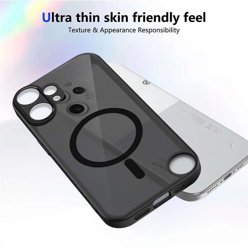 สําหรับ OnePlus Noting CMF Phone 2 Pro 5G, เคสโทรศัพท์สีดําโปร่งใสฝ้าขายดี, PC ชาร์จไร้สายฝาครอบป้องกันการตกกระแทก ราคา ถูกที่สุด ดีลบีเคเค แกลเลอรีภาพที่ 5