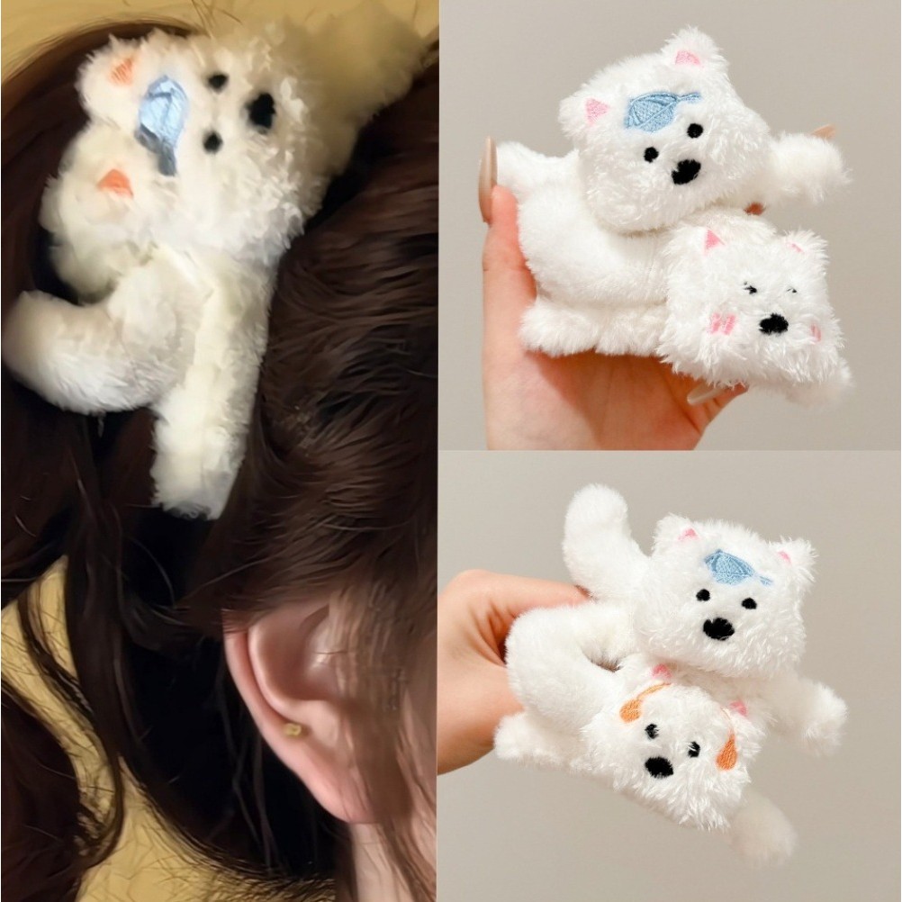 น่ารัก 3ง สุนัขตุ๊กตาคลิปผู้หญิงกลับหัวบุญคลิปฉลามคลิปเด็กอุปกรณ์ผม กิ๊บ ฤดูใบไม