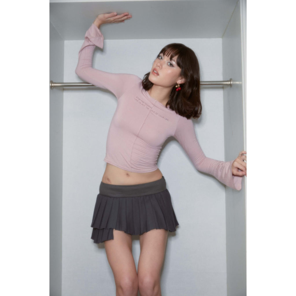 Piccoro - City Girl mini skirt มินิสเกิร์ท2ชั้นอัดพลีท