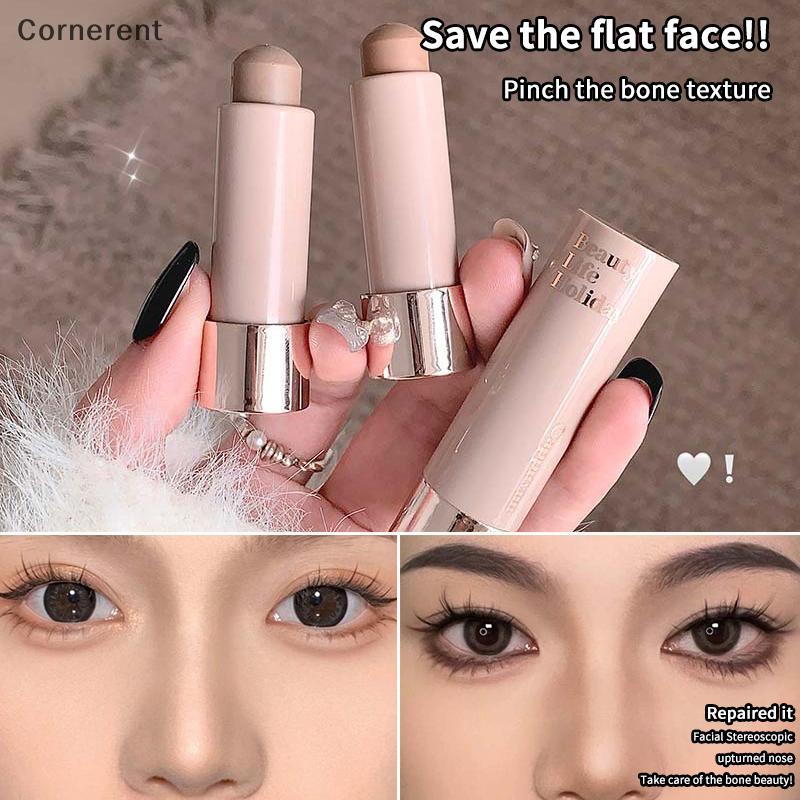 Null Moisturizing Matte คอนซีลเลอร์ Contour Stick Smooth Lasting สามมิติจมูก Shadow กันน้ํา Face Hig