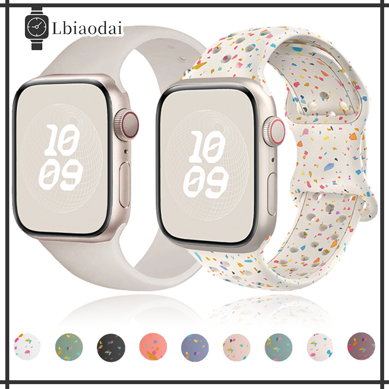 สายซิลิโคนอ่อน for Smartwatch Ultra/SE 3 2 Iwatch Series 11 10 9 8 7 49 46 45 44 42 41 38มม. สายยางเปลี่ยนสายรัดข้อมือ