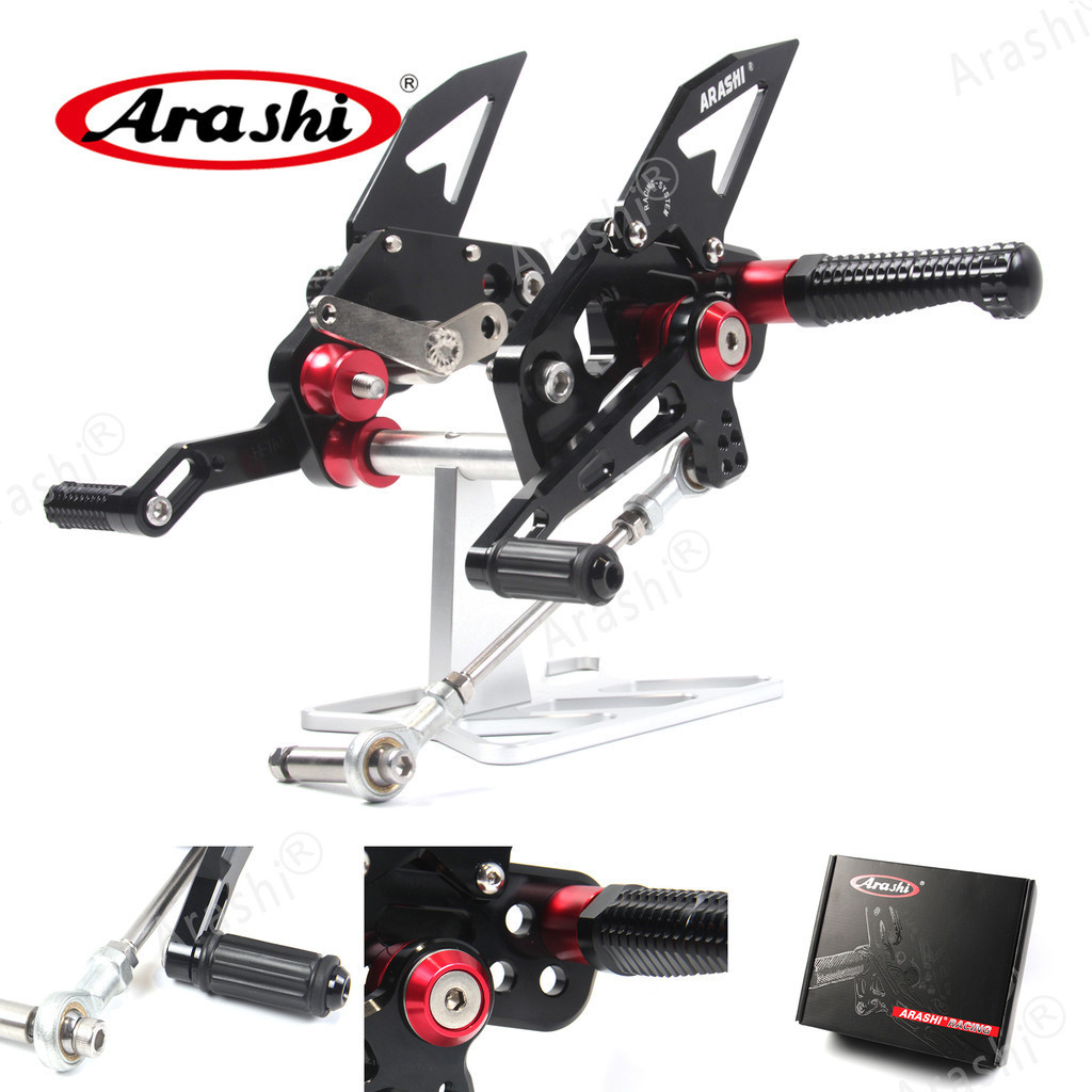 Arashi V2.1 CNC ปรับ Rearset สําหรับ KAWASAKI Z125 Z 125 Pro 2024 2025 รถจักรยานยนต์เท้าเหยียบ M8 ไท