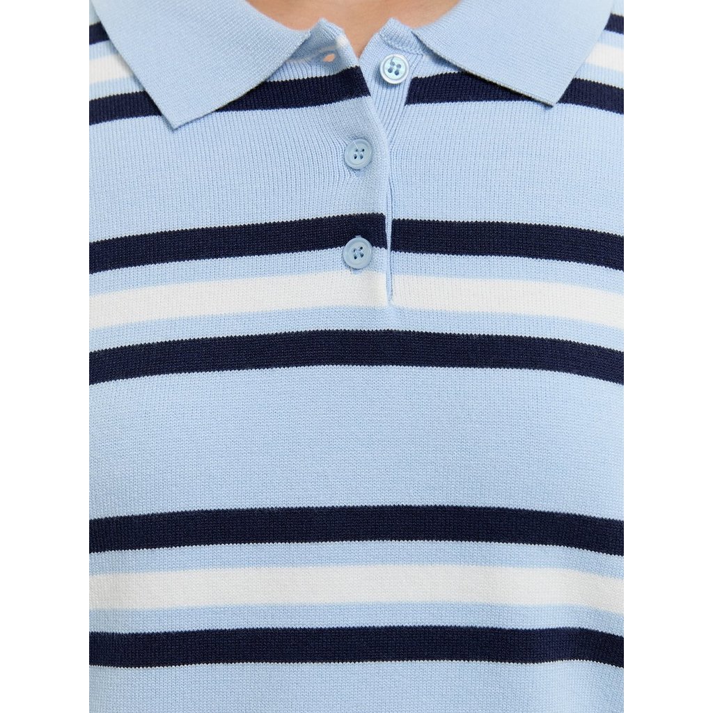 [Pomelo] เสื้อโปโลลายทาง / Striped Polo Top — صورة 4