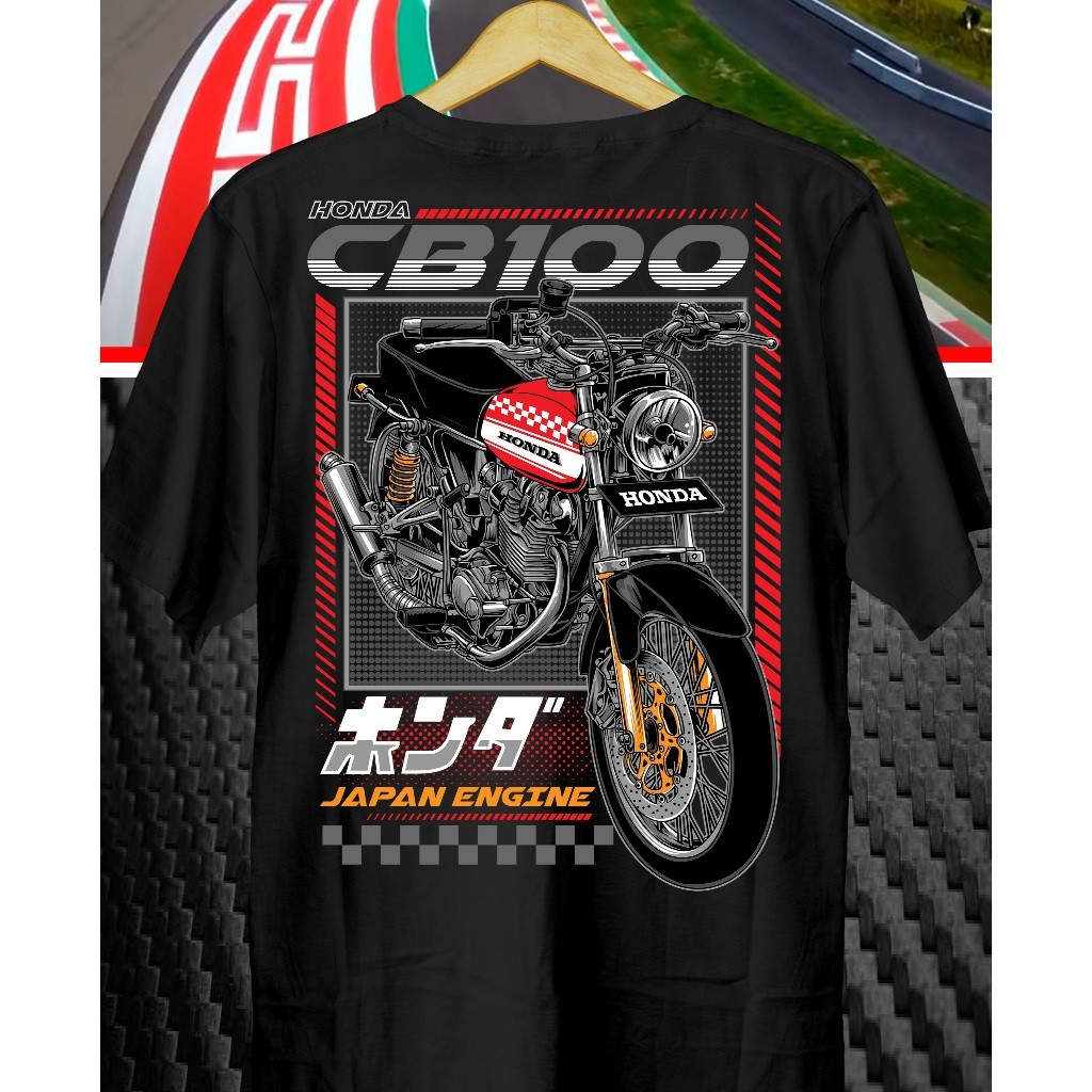 STAR DAKWAH CB100 Japan Engine Motorcycle T-Shirt // CB 100 T-Shirt // CB Shirt // CB
