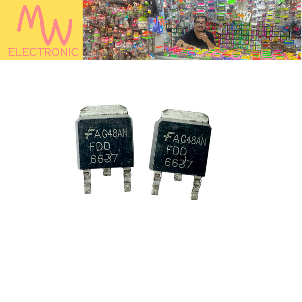 Mosfet FDS6675 S (ราคาต่อ 1 ชิ้น) P-Channel 55A 35V SMD TO-252 มีสินค้าพร้อมส่งในไทย
