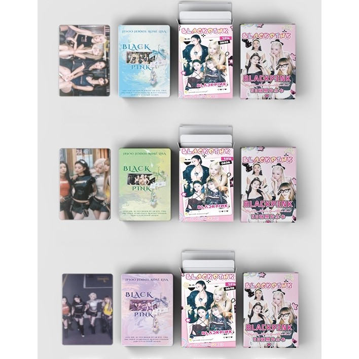 50 ชิ้น/กล่อง IU BP SEVENTEEN TWICE Photocards อัลบั้ม STRAY KIDS TX-T การ์ด Lomo (G) IDLE IVE Lesse