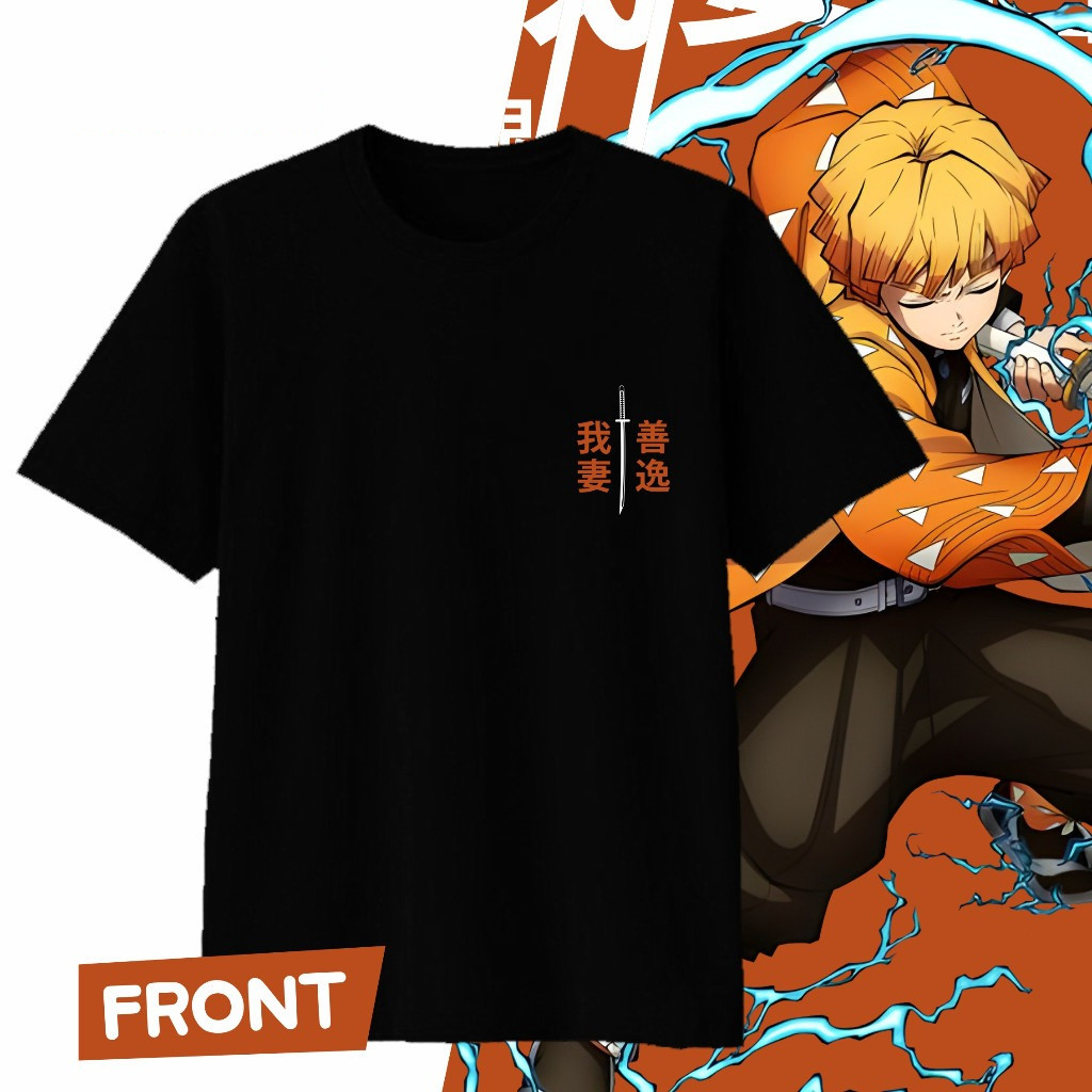 เสื้อยืด Demon SLAYER ANIME | เซนอิทสึมะ Cotton100%เสื้อยืดอะนิเมะ เสื้อยืดพิมพ์ลาย S-5XL ราคา ถูกที่สุด ดีลบีเคเค แกลเลอรีภาพที่ 2