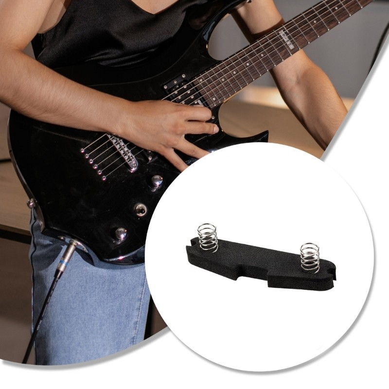 Musc 2 ชิ้นกีตาร์ไฟฟ้า Humbucker Pickup Cushion Pad Humbucker Pickup ความสูงปรับแผ่นโฟมแบบบูรณาการ S