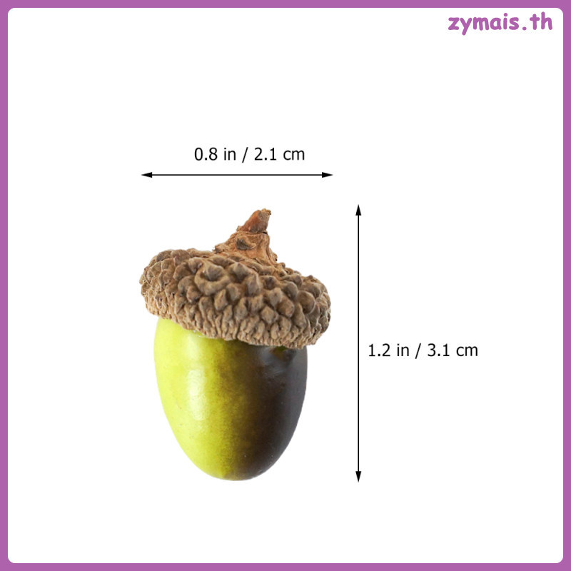 🎄🎅ตกแต่งคริสต์มาส Acorn สําหรับหัตถกรรมเกาลัด Centerpiece Acorns หัตถกรรมปลอมอุปกรณ์ zymais