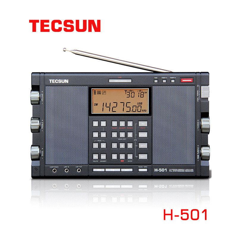 Tecsun/Tecsun PL-990 แบบพกพา FM/คลื่นกลาง/คลื่นสั้น/ข้างเดียวพร้อมวิทยุ/การเล่นเพลง