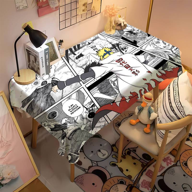 【Ready Stock】 Hot Anime Room Bedroom Desk Dustproof Tablecloth Bedside Table Cover Cloth Coffee Tabl