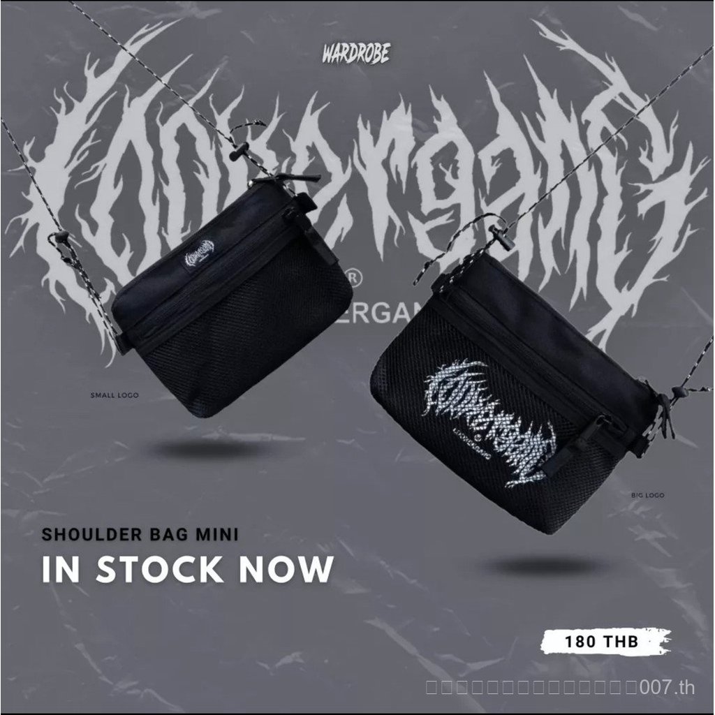 LOOKER - กระเป๋าสะพายข้าง สีดำ