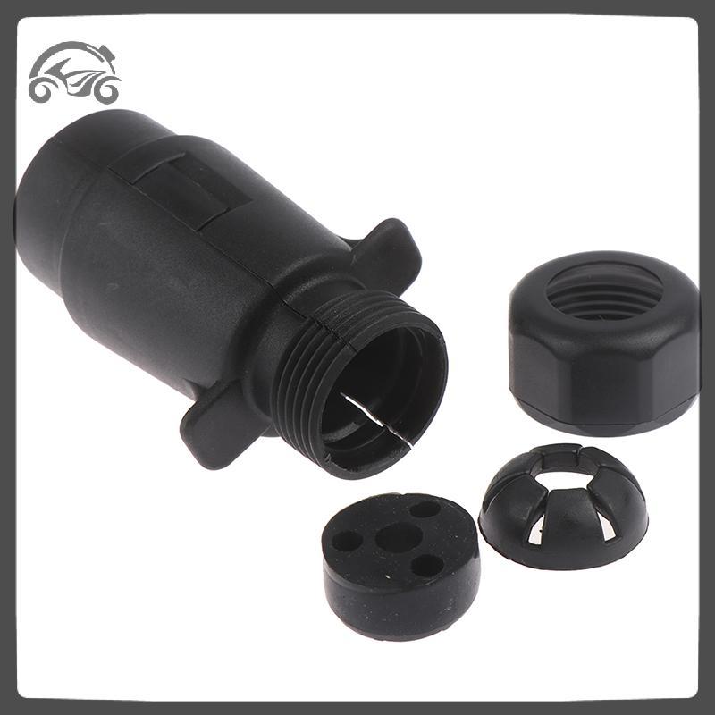 [8C11] 12V 7 Way Round Standard Car Plug Connector 7 Pin Socket Plugs Trailers [8C]