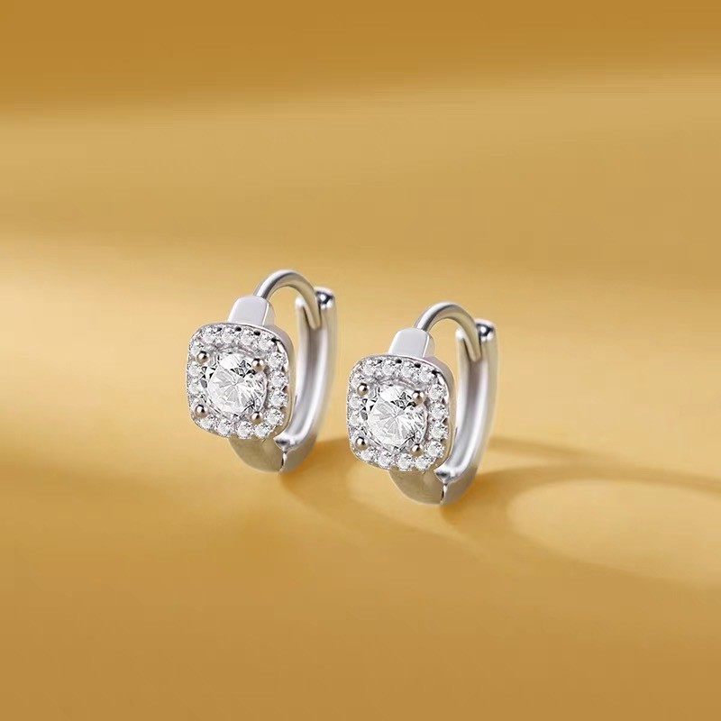 ต่างหูเงินSterling 925 ลายลูกเต๋า ออกแบบอย่างประณีต รูปที่ 8