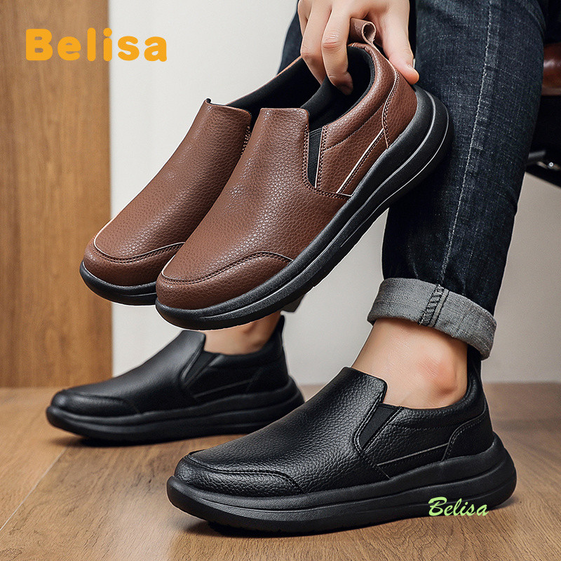 Big size: 39-50 รองเท้ากีฬาผู้ชาย，รองเท้าทำงานหนังกันน้ำและกันน้ำมัน，น้ำหนักเบา ระบายอากาศได้，47,48,49,50 ขนาดใหญ่พิเศษ