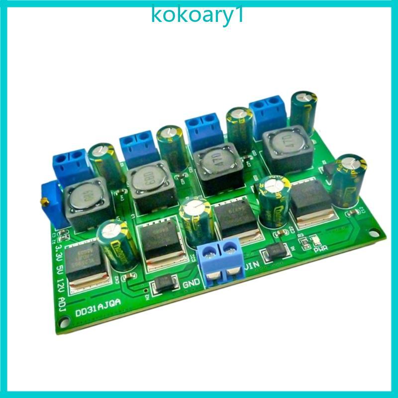 KOKO 3A 4 ช่อง 3 3V 5V 12V Step Down Converter โมดูล Step Down Converter Board เปลี่ยนอะแดปเตอร์แปลง