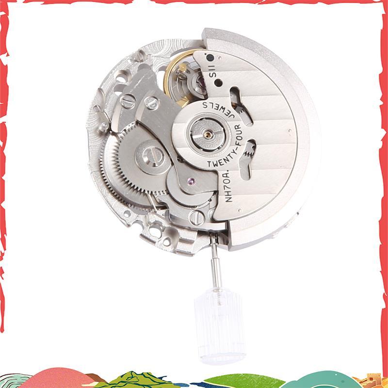 ญี่ปุ่น NH70/NH70A Hollow อัตโนมัตินาฬิกา 21600 BPH 24 Jewels ความแม่นยําสูง Fit สําหรับนาฬิกากลไก