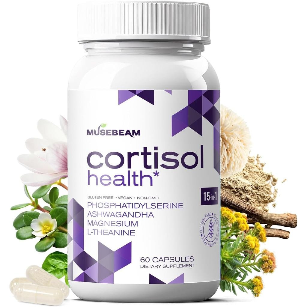 Cortisol อาหารเสริมดีท็อกซ์สําหรับผู้หญิงผู้ชาย - Control & Lowering Cortisol - Magnesium High Corti