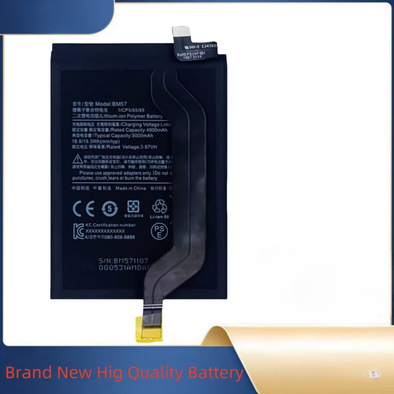 BM57 5000mAh 3.87V For Redmi Note 10 Pro/POCO X3 GT Mobile Phone Battery