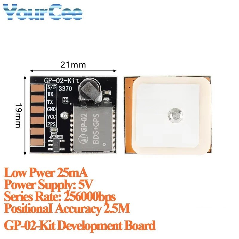 5 ชิ้น/1 ชิ้น GP-02-Kit Development Board GP-02 Dual Mode BDS GNSS Timing Module Satellite ตําแหน่งน