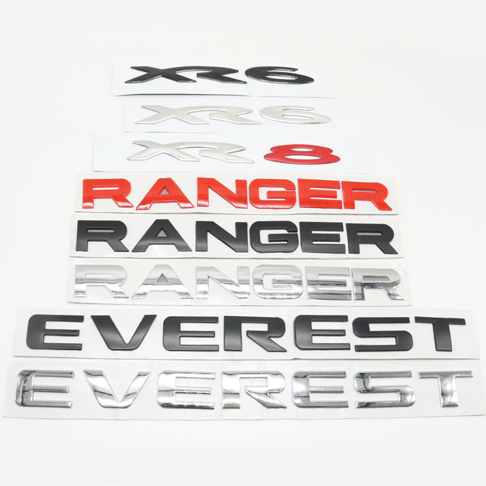 สําหรับ Falcon XR6 XR8 XR 6 8 สําหรับ Ranger PX MK2 MC สําหรับ Everest ด้านหลังสติกเกอร์ตัวอักษรโลโก