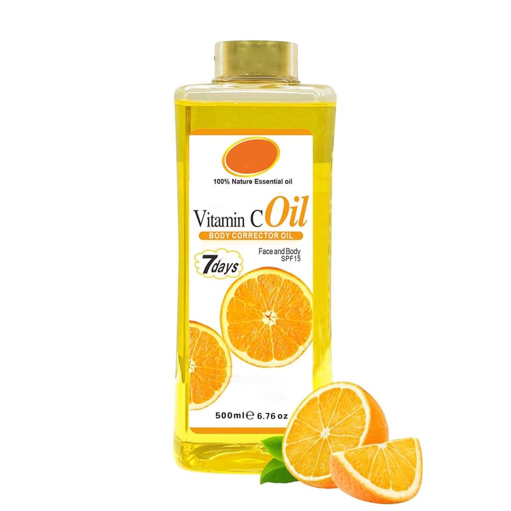 500ml Vitamin C Oil for Skin Brightening - น้ํามันวิตามินซีออร์แกนิกสําหรับผิวหน้าและผิวกาย - Soft 7