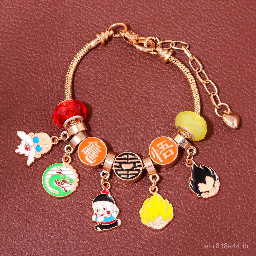 อะนิเมะญี่ปุ่น Dragon Ball Saiyan Goku เต่า Fairy Vegeta Dragon ตัวการ์ตูน DIY สร้อยข้อมือ NN2E