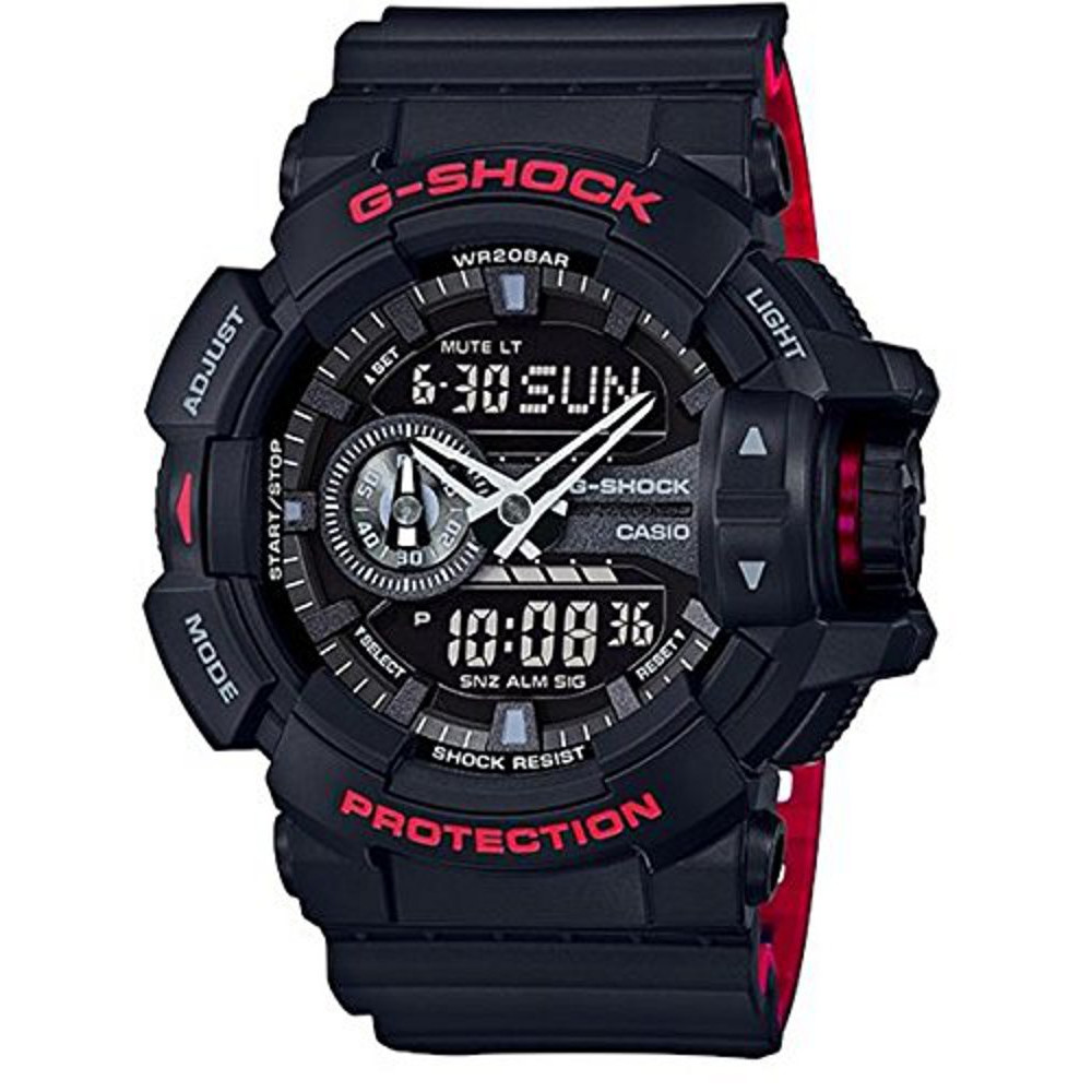 คาสิโอ จีช็อค GA-400HR-1A สีดำและแดง ซีรีส์สีดำและแดง [นำเข้าขนาน]