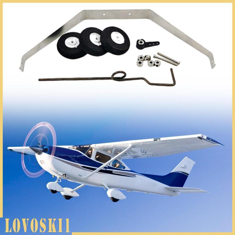 [Lovoski1] RC Plane Landing Gear Wheel Kit Glider Landing Gear สิ่งที่แนบมาสําหรับ Drone RC