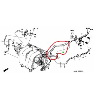 ท่อกระป๋องเพาเวอร์ HONDA CR-V Gen2 G2 2.0 2.4 2002-2006 K20A…