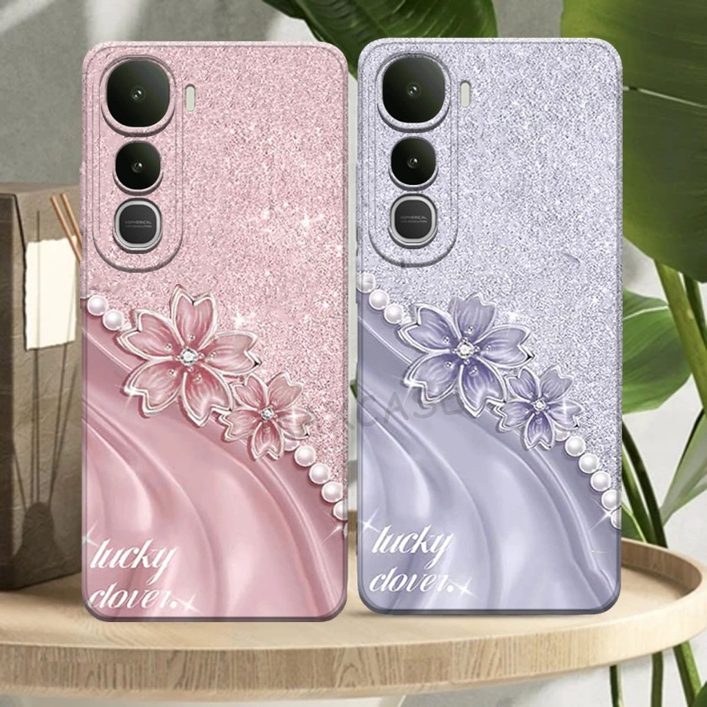 M0P Softcase Hp Vivo Y400 ล่าสุด 2025 Glitter Motif - เคส Hp น่ารัก - เคส Hp ปัจจุบัน - กล้องซิลิโคน