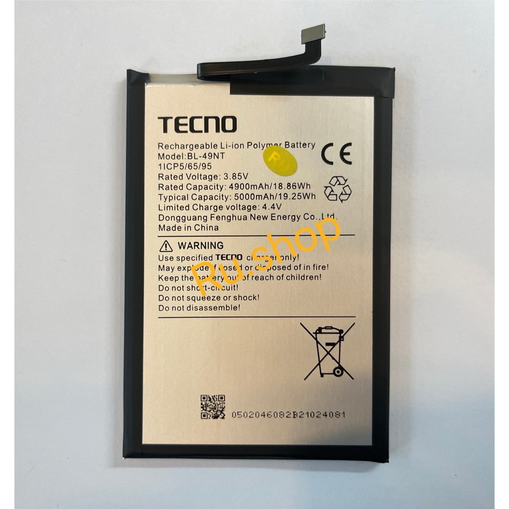 แบตเตอรี่ Tecno Spark GO 2023 / POP 7 PRO / Spark 6 Go 2023 BF7,KE5 (BL-49NT) แบต Tecno Spark GO 202