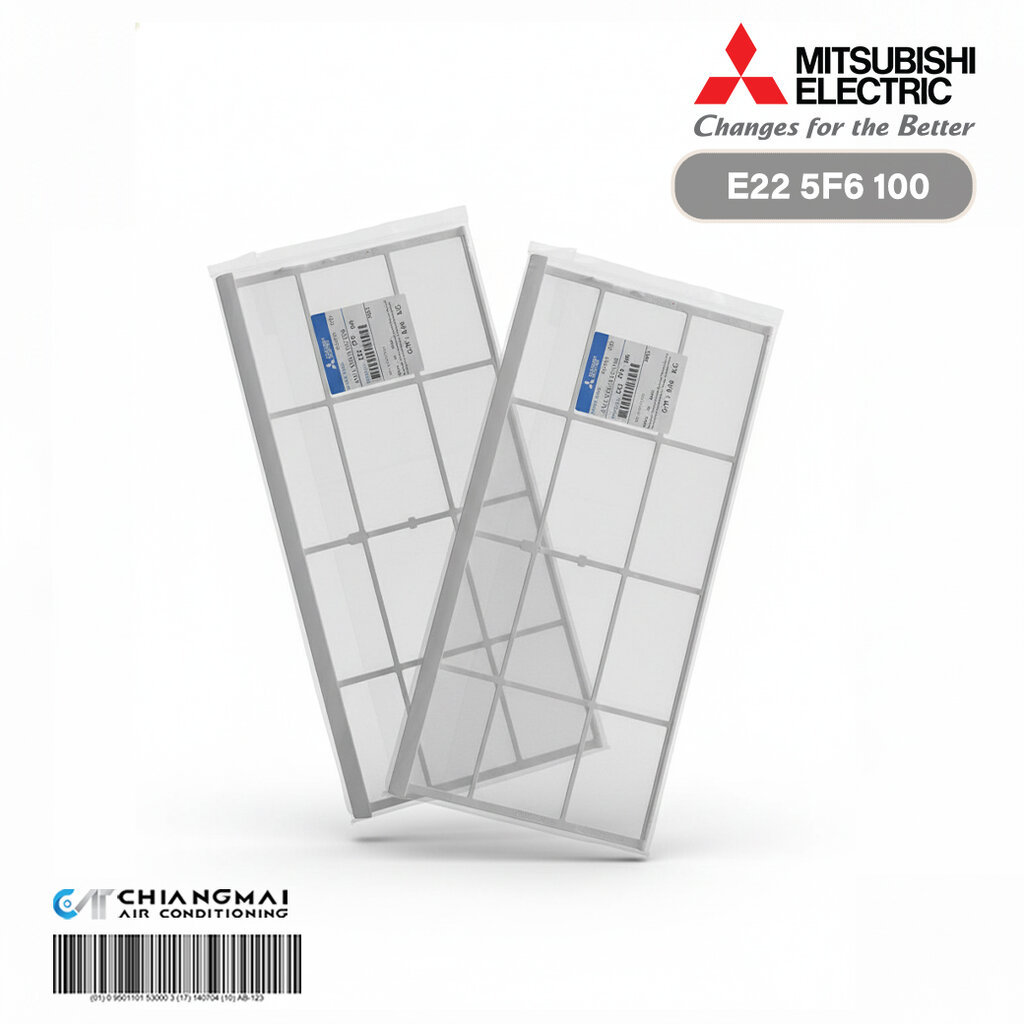 E225F6100 แผ่นกรองฝุ่นแอร์ Mitsubishi Electric (ราคา/แผ่น) ฟิลเตอร์แอร์ มิตซูบิชิ รุ่น MSY-KY24VF