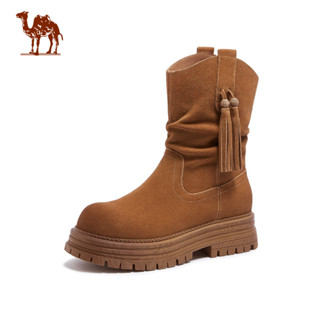 รองเท้าบู๊ทส์ยาวสตรี ดีไซน์แฟชั่น สวมใส่ง่าย สบาย และไม่ลื่น