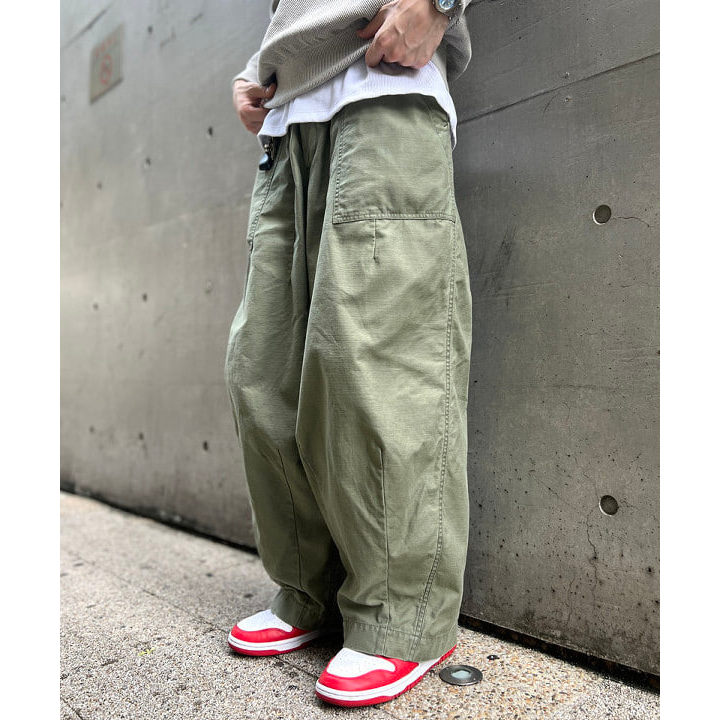 ญี่ปุ่นเดี่ยว 2023 ฤดูใบไม้ร่วงใหม่ผลิตภัณฑ์เย็บ Retro หลวม Overalls กางเกงลําลอง NEEDLES Joint BEAM