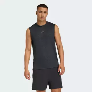 adidas Gym & Training เสื้อกล้าม D4T PrimeLift 3 STRIPES ผู้ชาย สีดำ KD0373