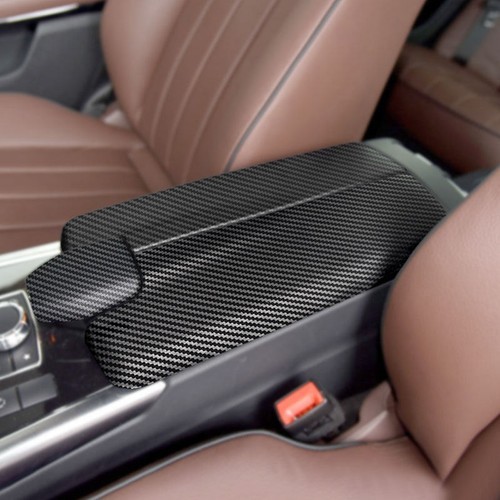 Carbon Texture Console Armrest Box Cover For Mercedes Benz E Class W212 10-15