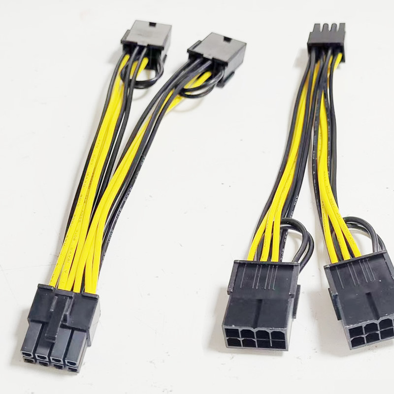 GPU กราฟิกการ์ดอะแดปเตอร์สายไฟ K80 M40 M60 P40 V100 A6000 6P 8P ถึง 8P สายแหล่งจ่ายไฟ