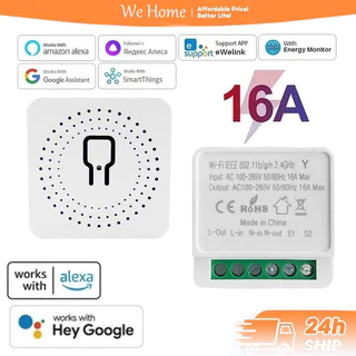 สวิตช์ไฟอัจฉริยะ Tuya WiFi แบบสายกลาง Google Smart Switch สมาร์ท Touch Sensor สวิตช์ไฟ LED สมาร์ทโฮม Alexa ทํางานร่วมกับ
