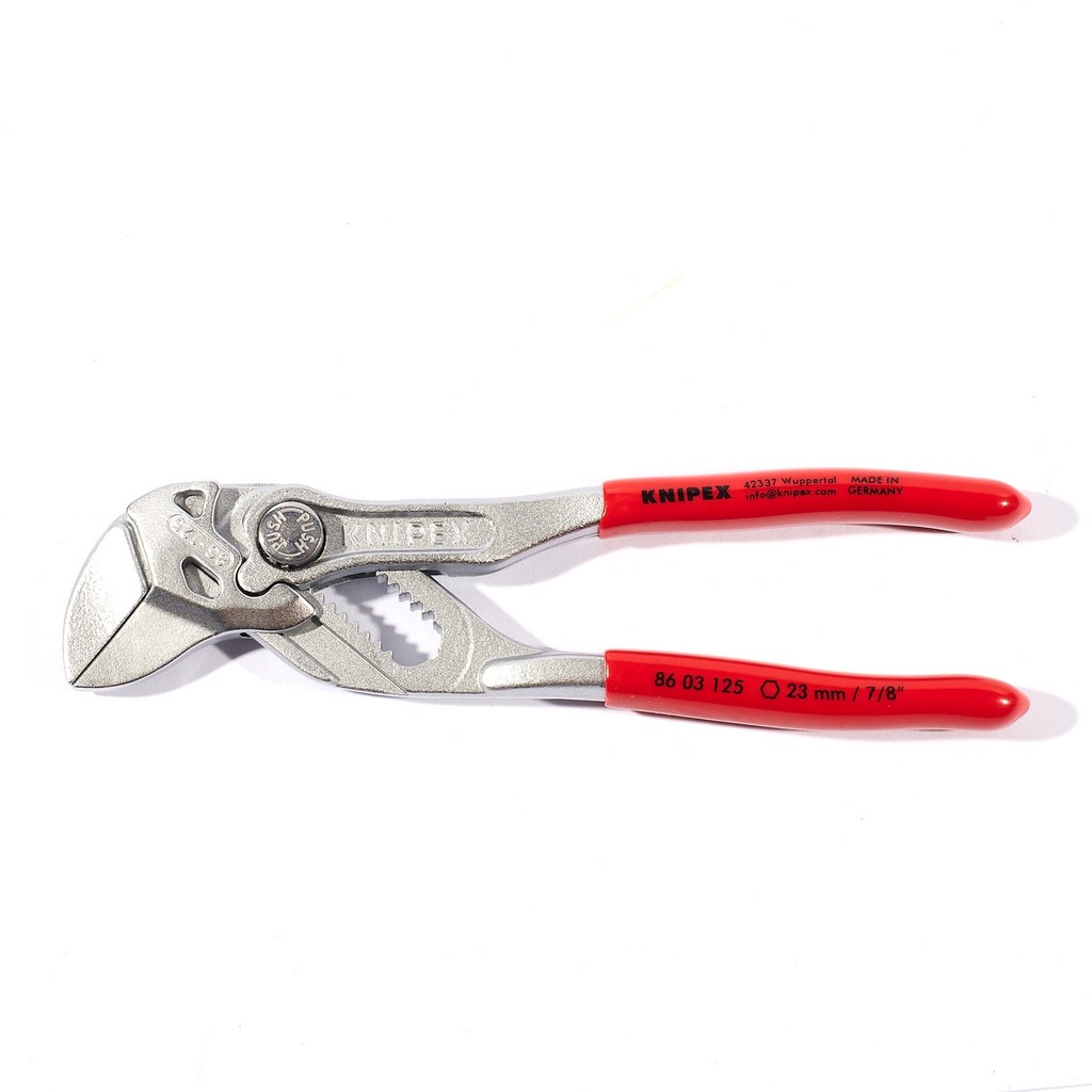 KNIPEX ประแจคีมท่อเหลี่ยมด้ามพลาสติก ขนาด 125 มม. รหัส 86 03 125 (คะนิเพค)