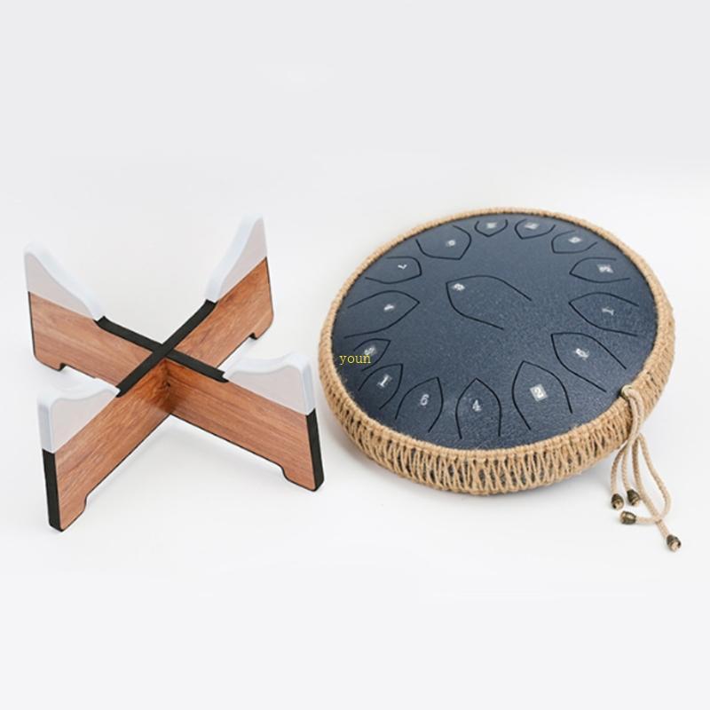 คุณ ลิ้นกลองขาตั้งจอแสดงผล Solid Construction Handpan สนับสนุน Rack Handpan กลองขาตั้งสําหรับเวทีหรื