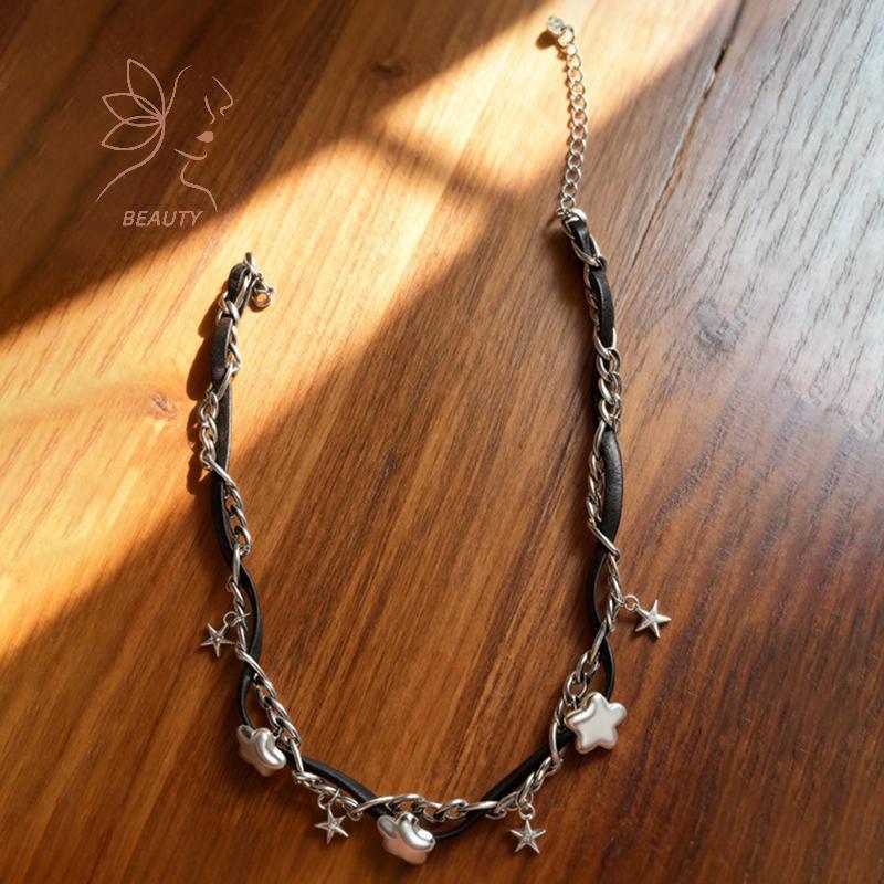 [maybeauty] สร้อยคอดาวประกบเฉพาะสําหรับผู้หญิงกระดูกไหปลาร้าโซ่เครื่องประดับเค้นคอ {VN}