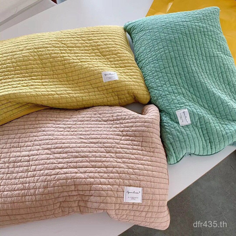 หมอนเดี่ยวผลิตภัณฑ์เกาหลีที่ถอดออกได้ล้างทําความสะอาดได้ในครัวเรือนตกแต่งบ้านหมอนกระดูกสันหลังส่วนคอ