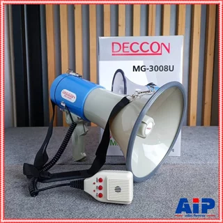 DECCON MG-3008U MG 3800โทรโข่งอัดเสียงได้ 9นิ้ว MG3008 U 70W เเบต USB โทรโข่ง ขนาด 9นิ้ว กำลัง 70วัตต์ แถมแบตเตอรี่ ม...