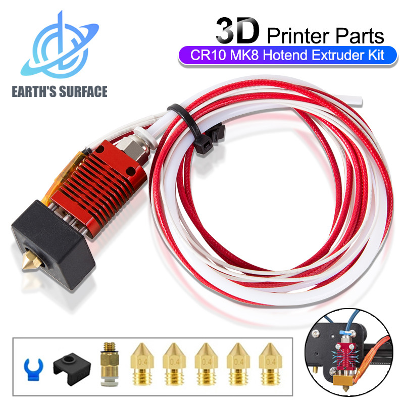 3D Printer Parts Hotend Assembled Extruder Metal Hotend Kit for Creality Ender 3 /V2 / 3 Pro CR10s H