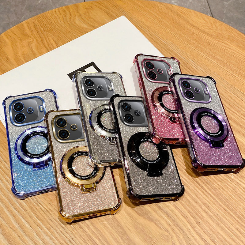 เคส iQOO z9 turbo เคส iQOO z9 turbo plus เคสไฟฟ้าแฟลชสี่มุม anti drop soft เคสโทรศัพท์ DDSJ