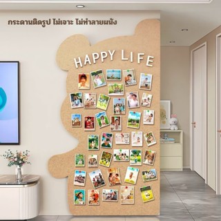 （สินค้าพร้อมส่ง）สติ๊กเกอร์ติดผนังรูปหมีน้อยตกแต่งผนังสำหรับแ…