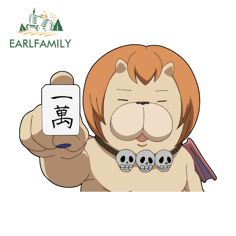 EARLFAMILY Azazel การ์ตูน Peeker สติกเกอร์รถบุคลิกภาพกระจกมองหลังรถจักรยานยนต์กระดานโต้คลื่นกันชน Tr