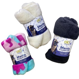 Kit 03 Manta Cobertor para Cachorro Gato Pet Mantinha 100x90cm Peluciada Lavável Microfibra