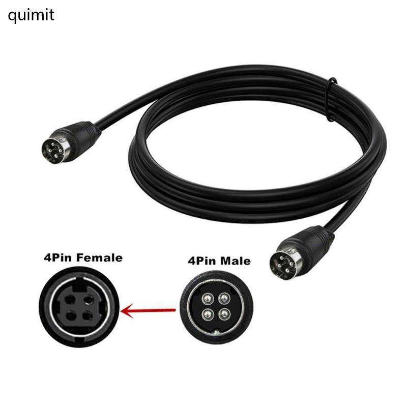 QUIM 4 Pin DIN ชายหญิงปลั๊กสายต่อ 4Pin DIN Connectors สําหรับ DVR